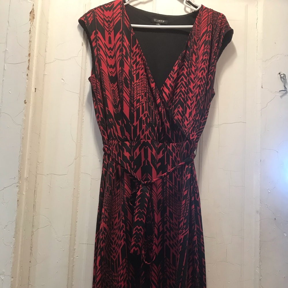Black and red dress